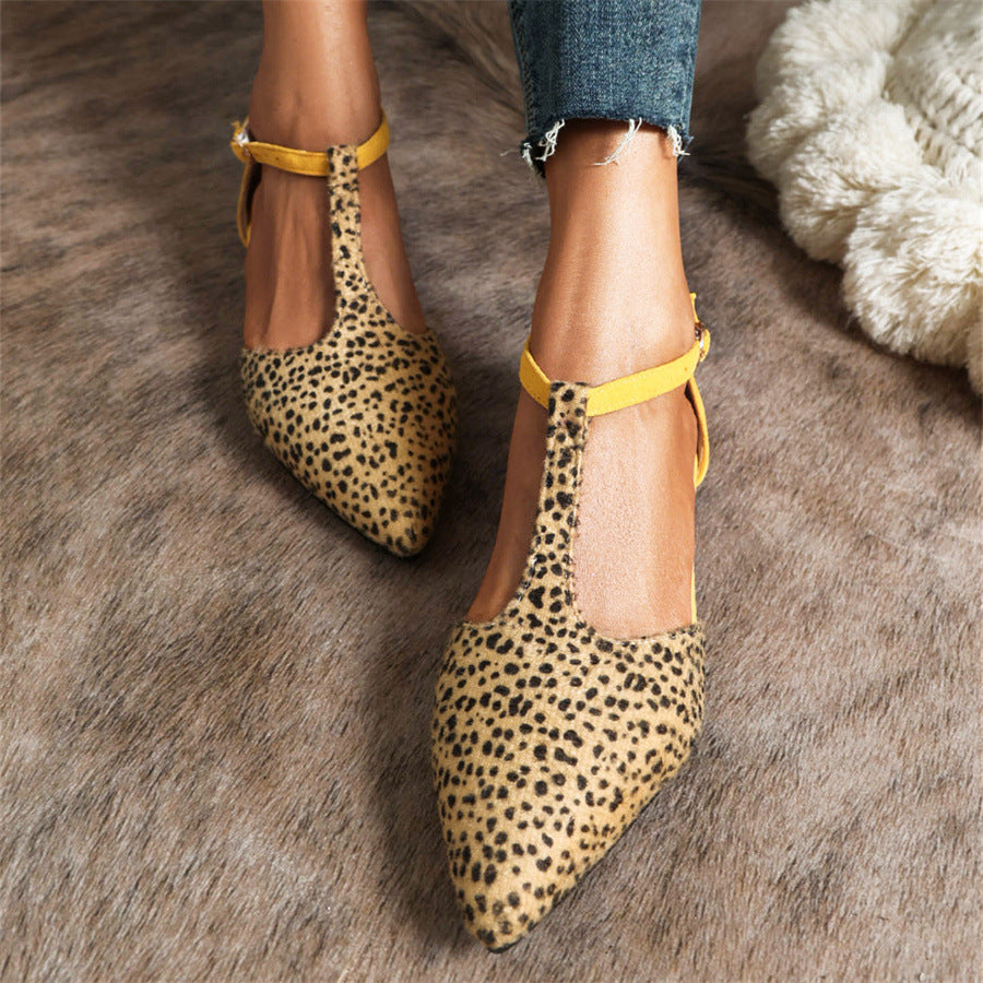 T-STRAP BALLET FLATS