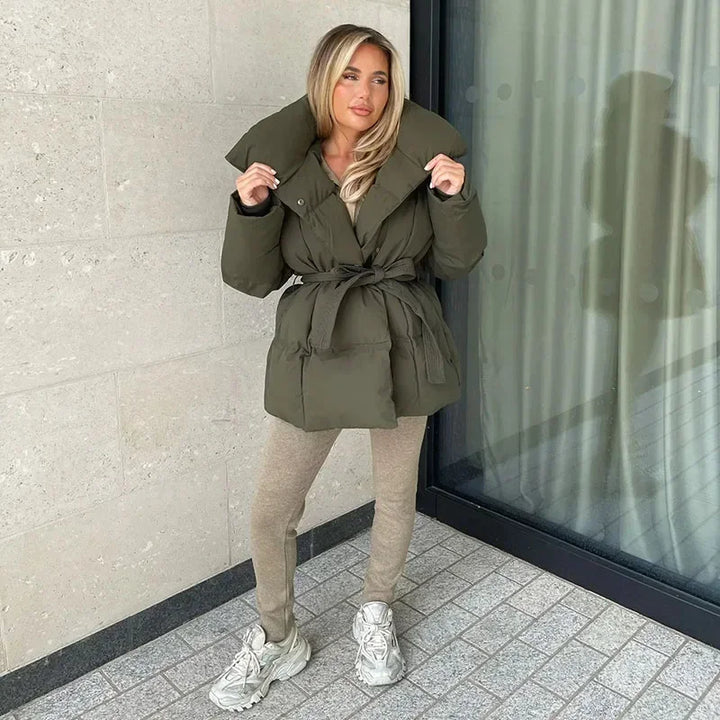 Julianna - Belted Luxe Puffer Jacket