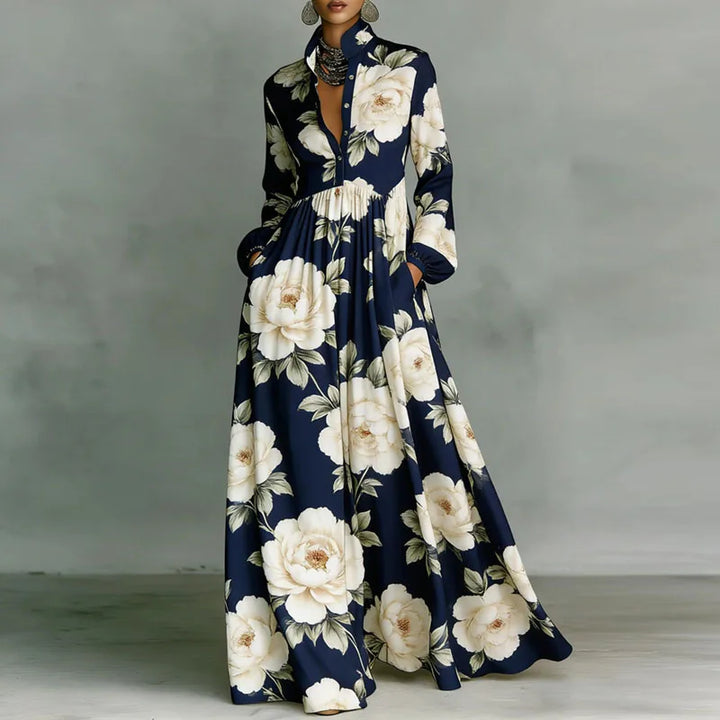 Lanna – Floral Button Maxi Dress