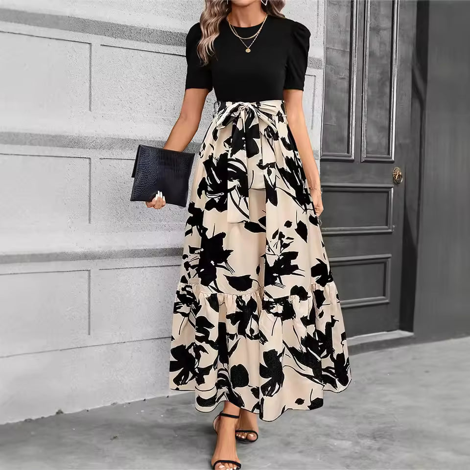 Ainhoa | Elegante vestido l flores y volantes