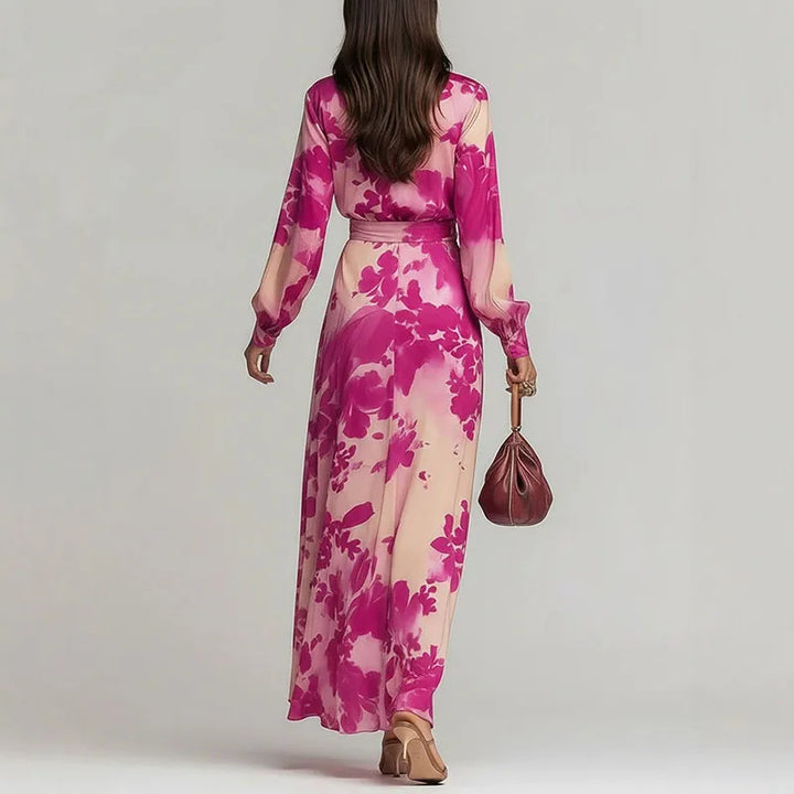 Leah – Floral Wrap Maxi Dress