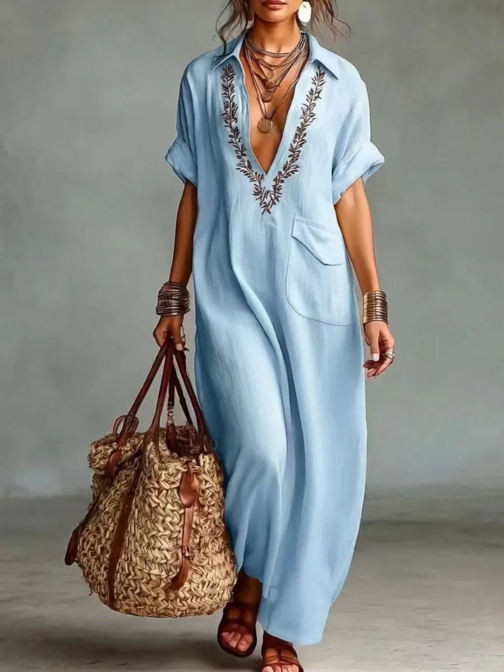 Marta | Bohemian Maxi Dress with Floral Print