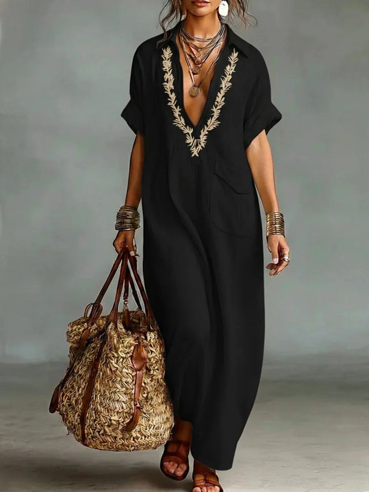 Marta | Bohemian Maxi Dress with Floral Print