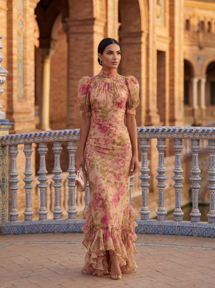 Rosario - Floral Dream Chiffon Dress