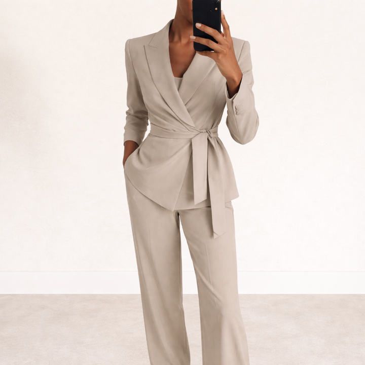Aliyah | Tie Waist Suit