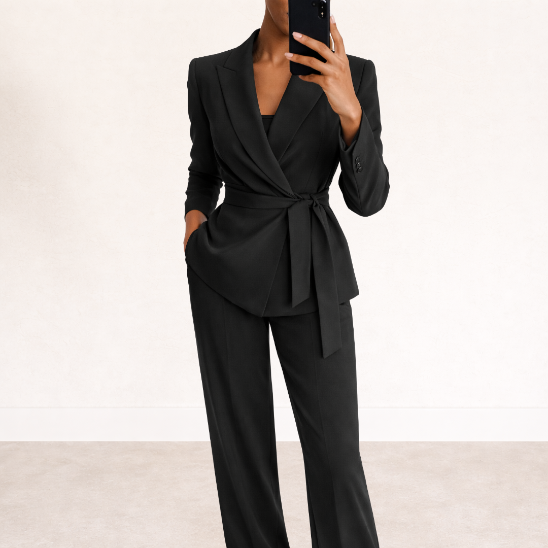 Aliyah | Tie Waist Suit