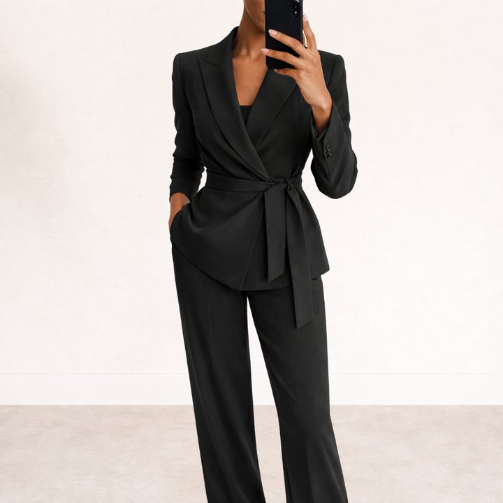 Aliyah | Tie Waist Suit