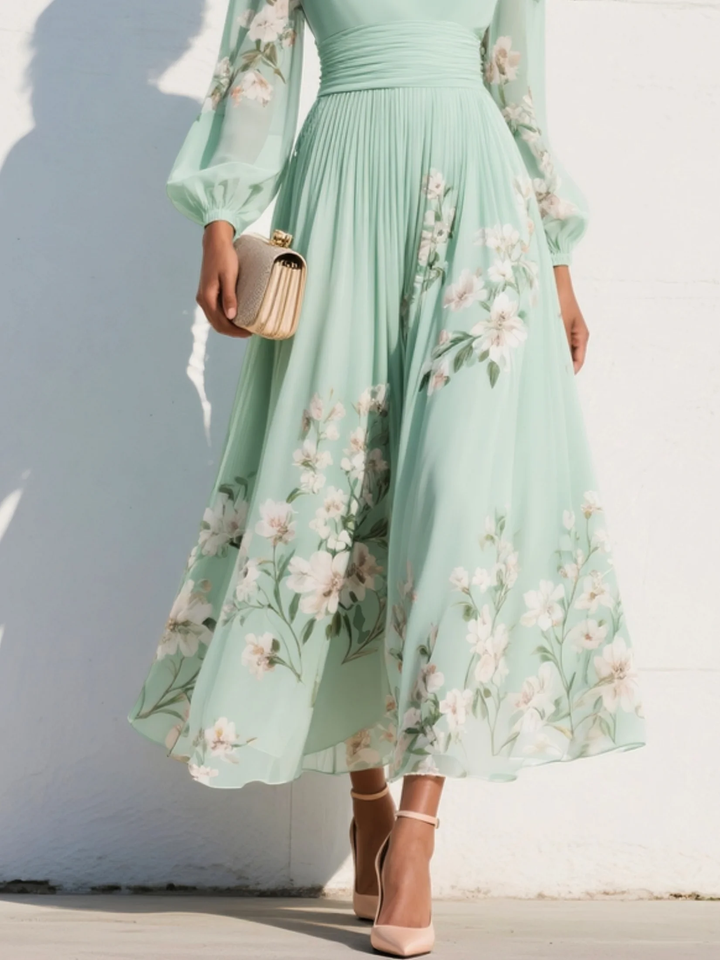 Prescela | Floral Midi Dress
