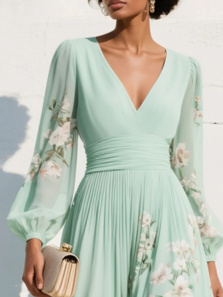 Prescela | Floral Midi Dress