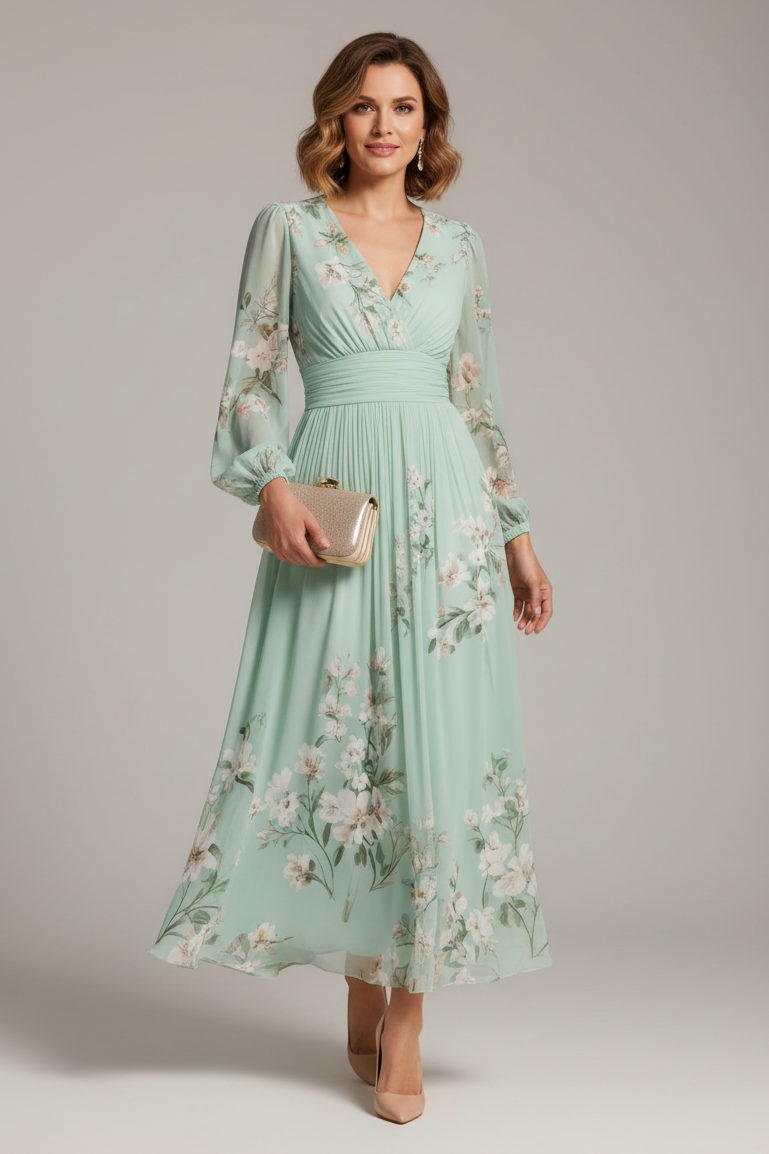 Prescela | Floral Midi Dress