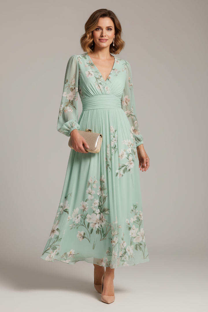 Prescela | Floral Midi Dress
