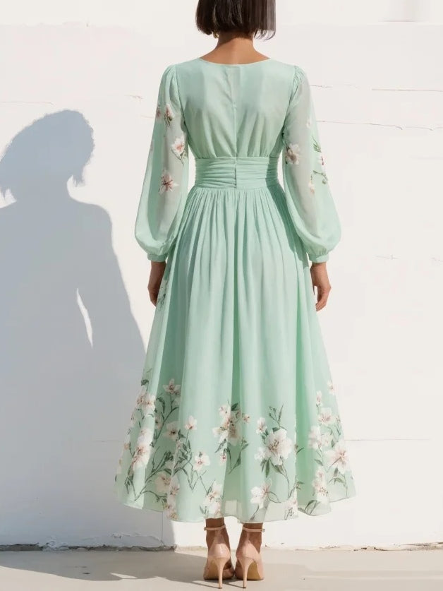 Prescela | Floral Midi Dress