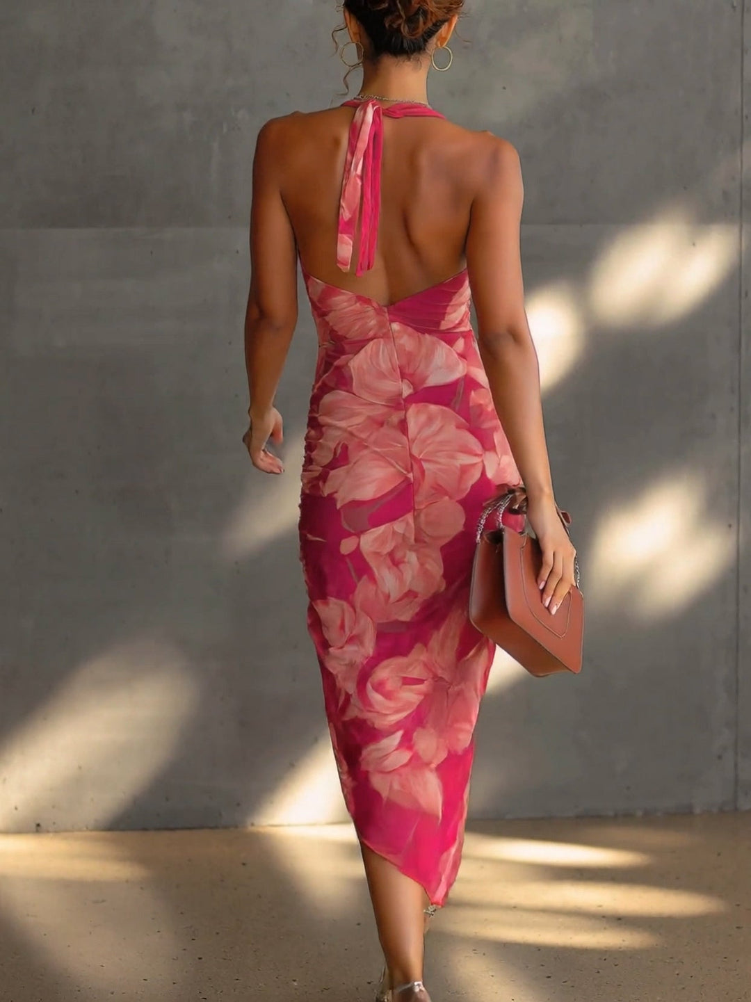 Cressa | Fuchsia Floral Bodycon Dress