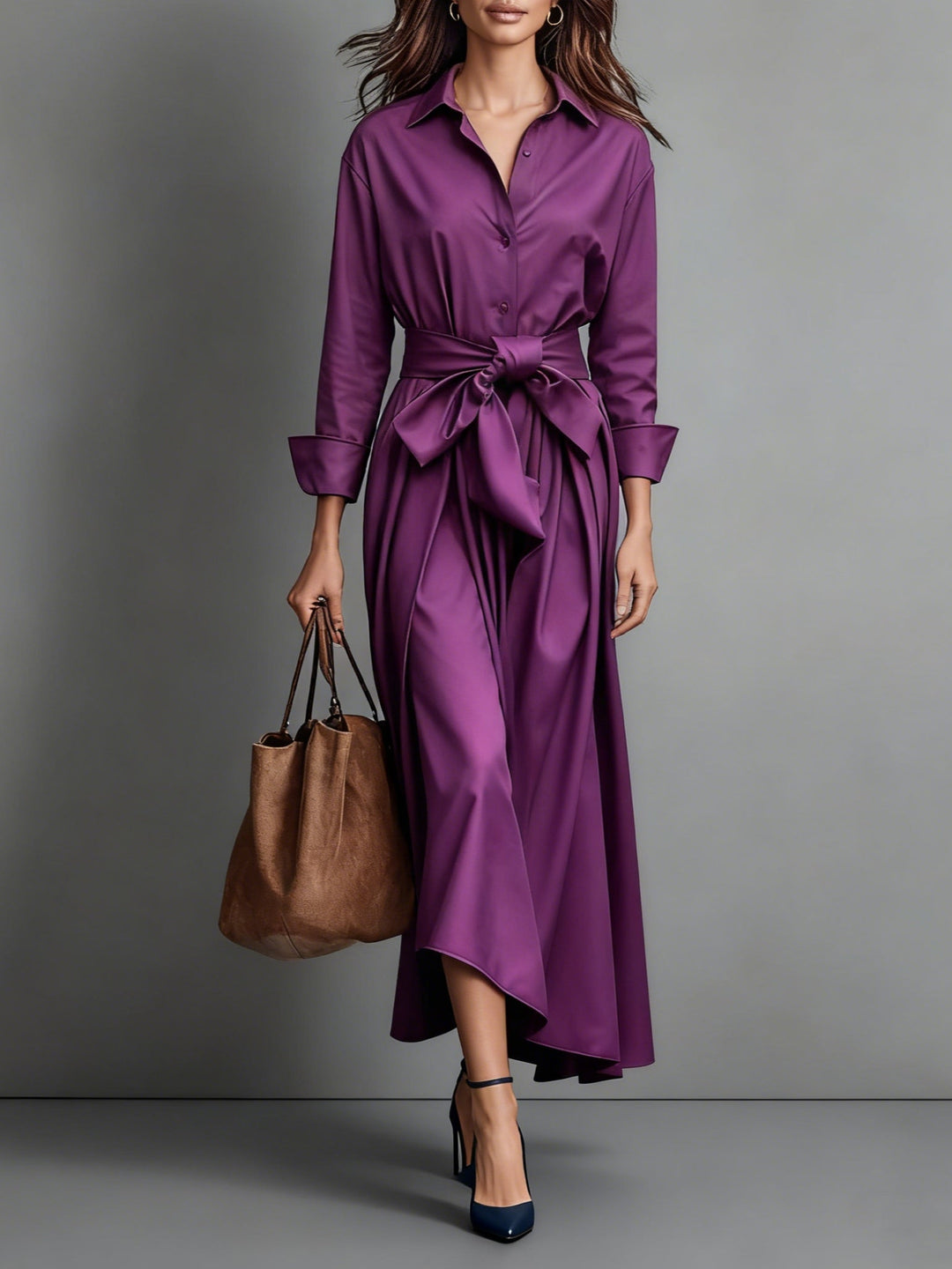 Hanna - Cotton Twill Shirt Dress
