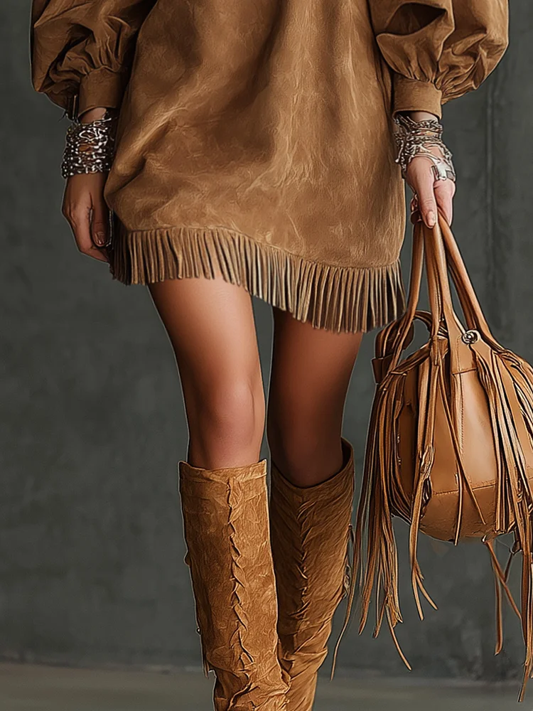 Emma | Suede Mini Dress
