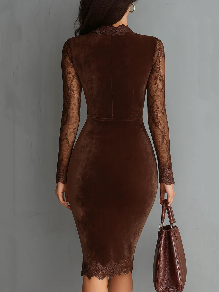 Aurora | Elegant Velvet Dress