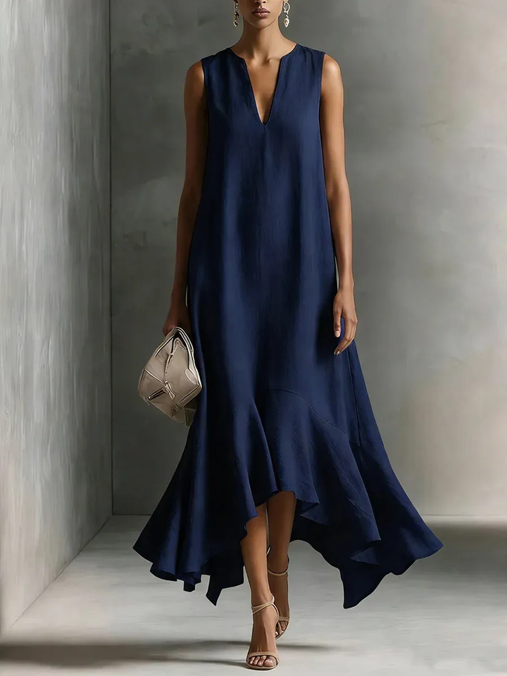Astra - V-neck Sleeveless Maxi Dress