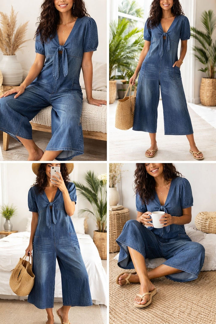 Alyssa - Denim Jumpsuit