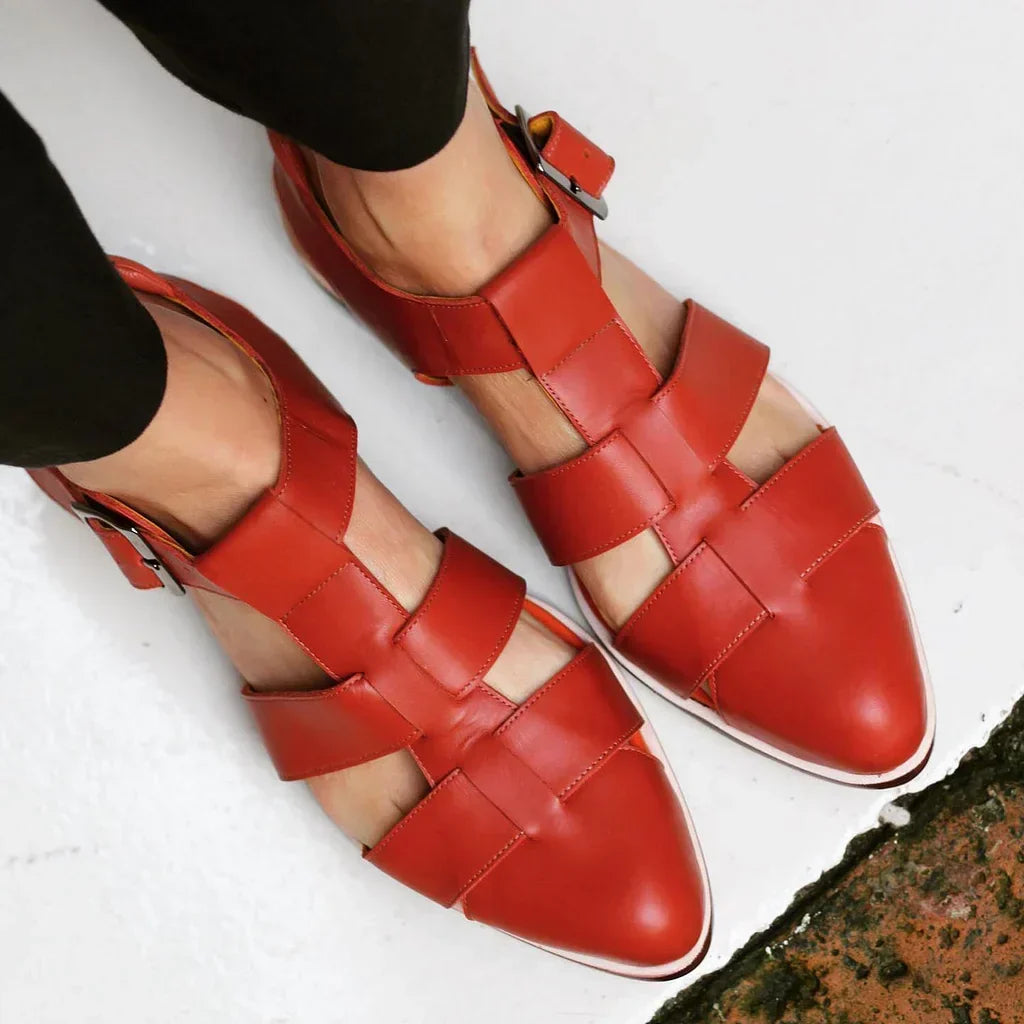 POINTED WOVEN SANDALS