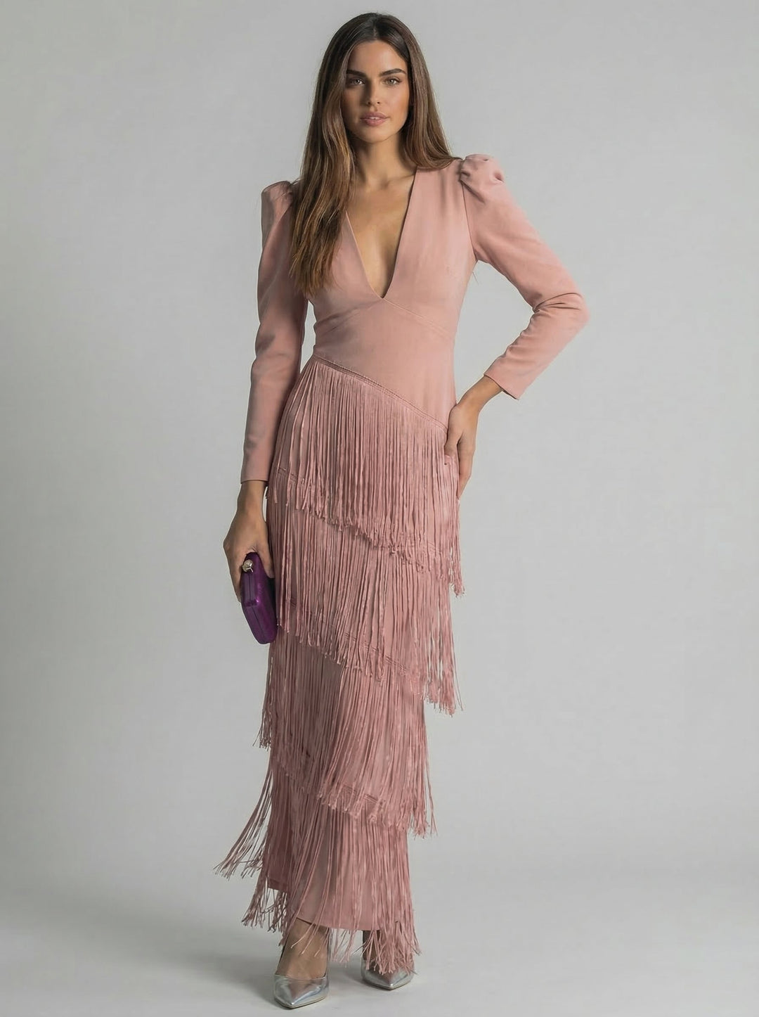 Salvia | Fringe Dress