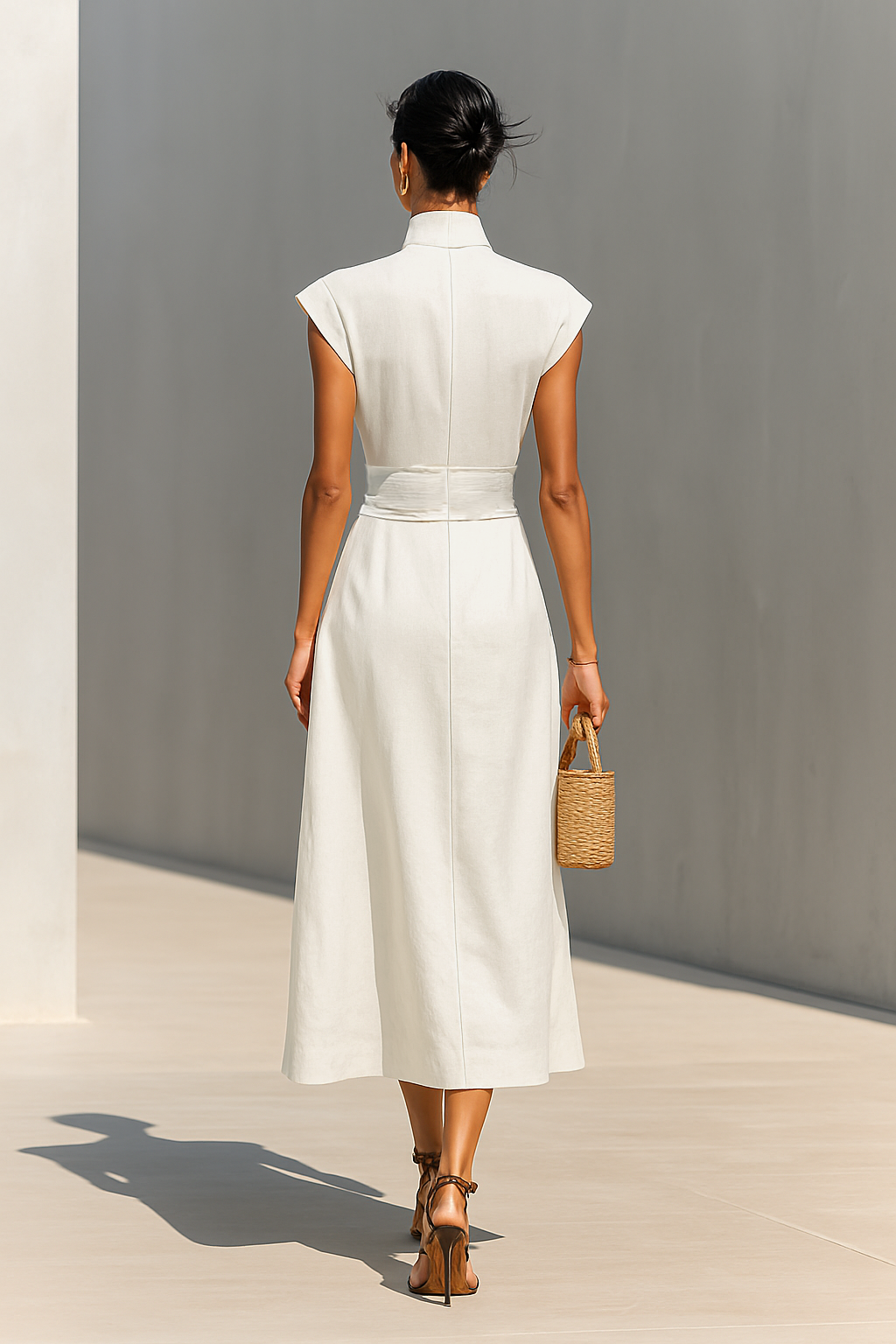 Jada | Lapel Waist Maxi Dress