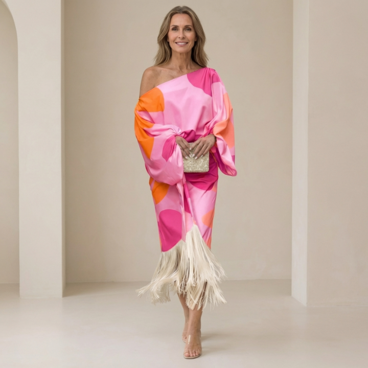 Daniela | Elegant Fringed Dress