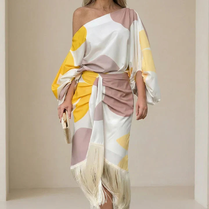 Daniela | Elegant Fringed Dress