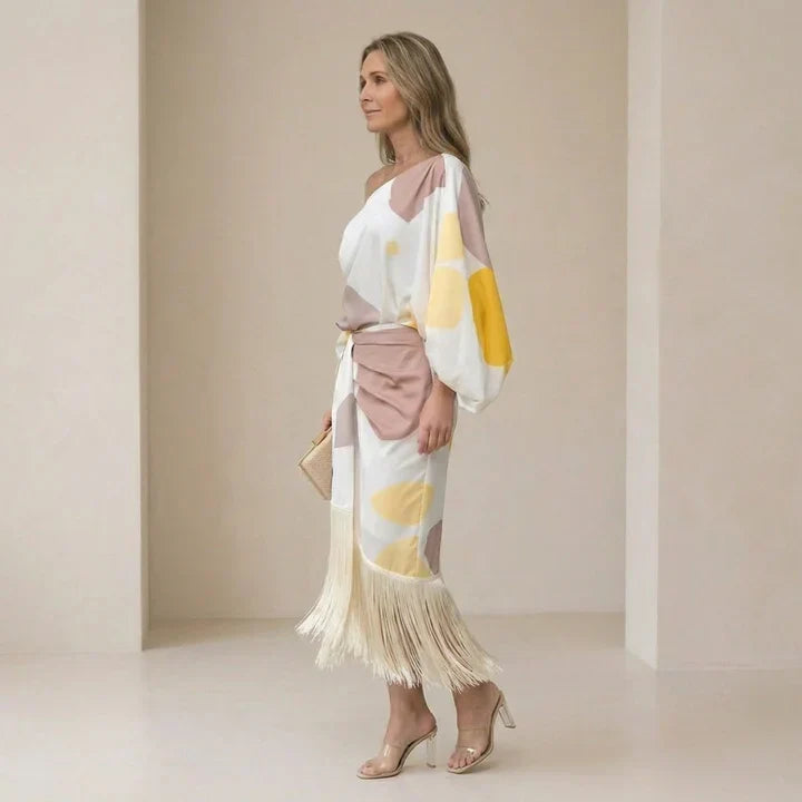 Daniela | Elegant Fringed Dress