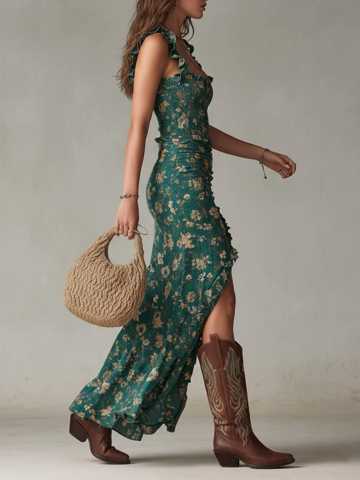Mika | Boho Retro Maxi Dress