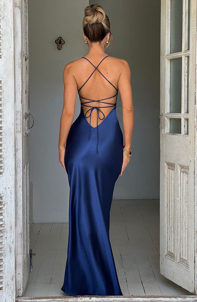Natalie - Satin Maxi Dress