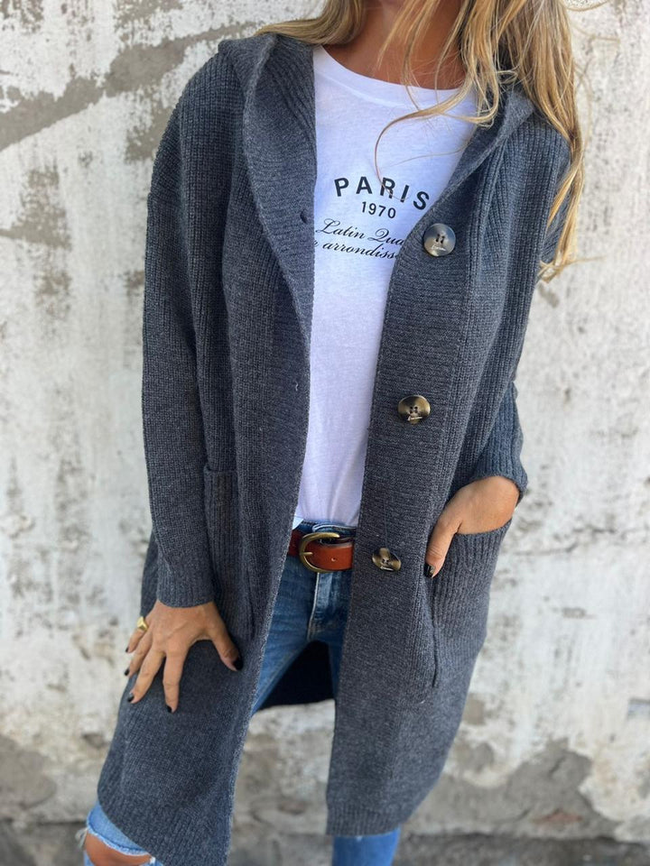 Frida - Elegant long knit cardigan