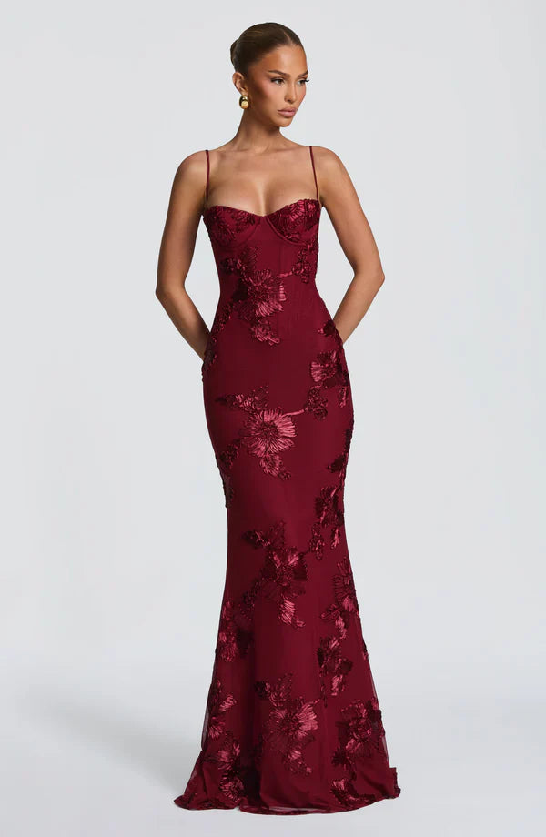 Aveline - Floral Corset Gown