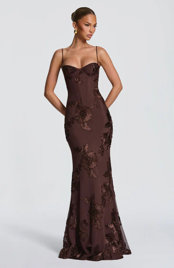 Aveline - Floral Corset Gown