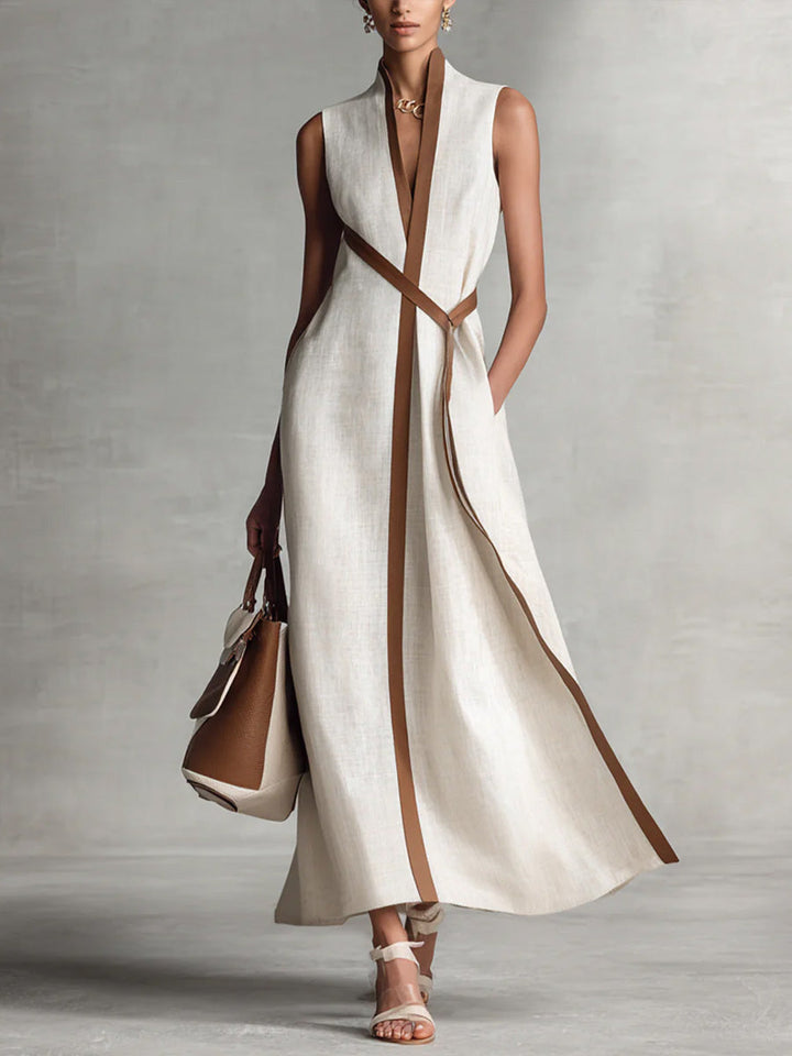 Harper - Sleeveless Wrap Maxi Dress