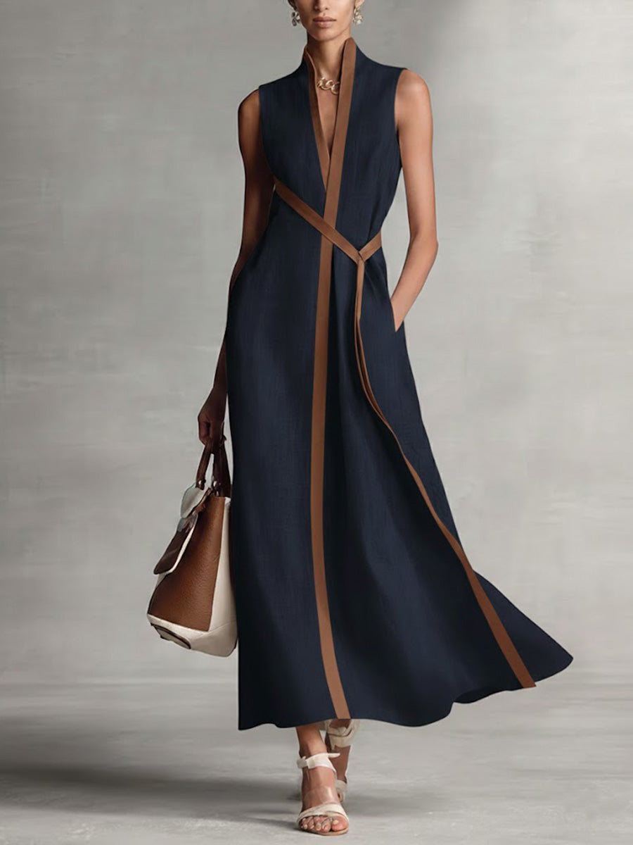 Harper - Sleeveless Wrap Maxi Dress
