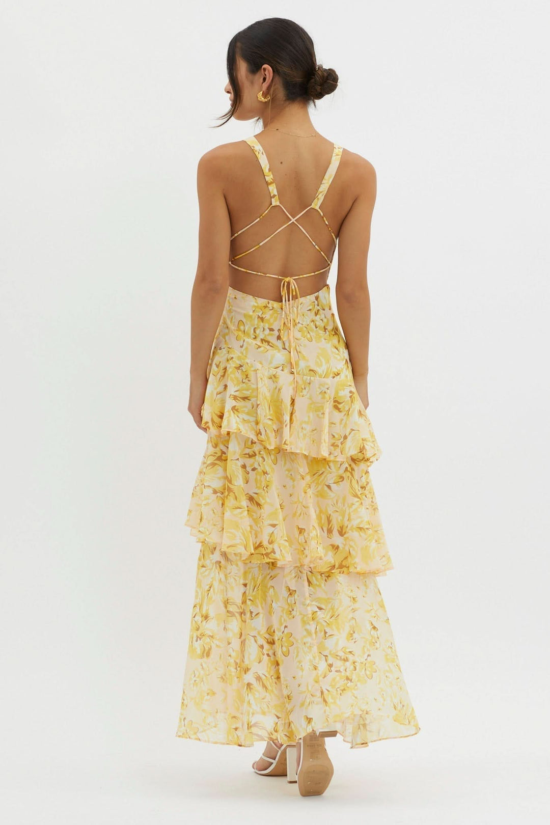 Eva | Ruffle Midi Dress