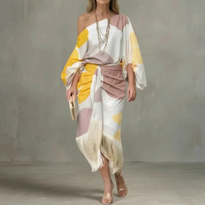Daniela | Elegant Fringed Dress