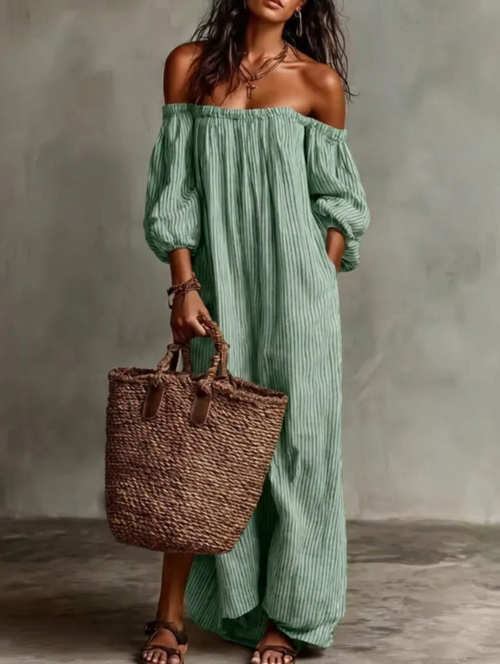 Elena | Flowy Off-Shoulder Maxi Dress