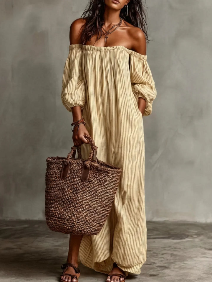 Elena | Flowy Off-Shoulder Maxi Dress